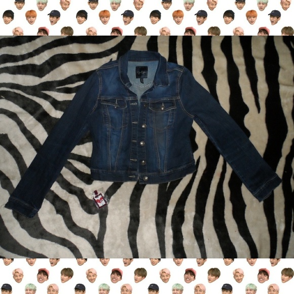BTS Jean Jacket Korean Boy Band HAND SEWN - Picture 2 of 5